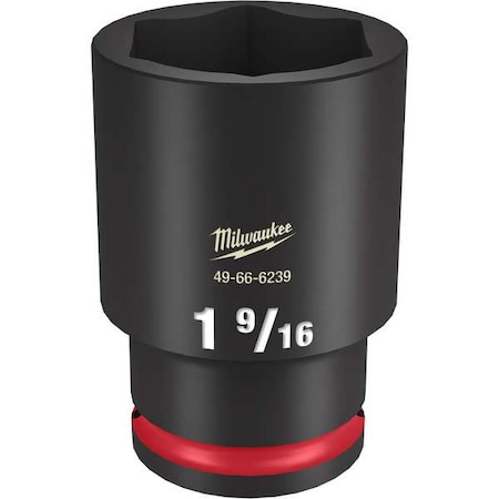 Milwaukee Tool 1-9/16 in. SHOCKWAVE Impact Duty 1/2 in. Drive Deep Well 6 Point Impact Socket 49-66-6239