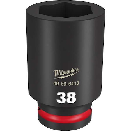 Milwaukee Tool 38mm SHOCKWAVE Impact Duty 3/4 in. Drive Deep Well 6 Point Impact Socket 49-66-6413