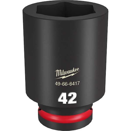 Milwaukee Tool 42mm SHOCKWAVE Impact Duty 3/4 in. Drive Deep Well 6 Point Impact Socket 49-66-6417
