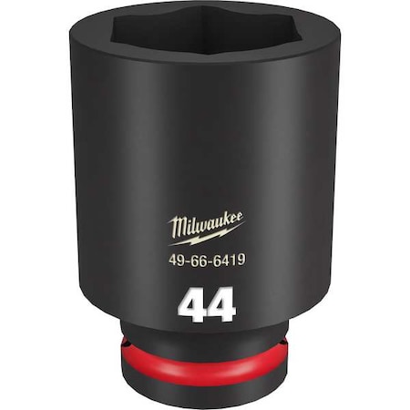 Milwaukee Tool 44mm SHOCKWAVE Impact Duty 3/4 in. Drive Deep Well 6 Point Impact Socket 49-66-6419
