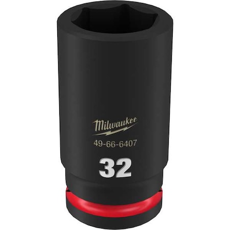 Milwaukee Tool 32mm SHOCKWAVE Impact Duty 3/4 in. Drive Deep Well 6 Point Impact Socket 49-66-6407