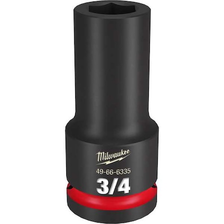 Milwaukee Tool 3/4 in. SHOCKWAVE Impact Duty 3/4 in. Drive Deep Well 6 Point Impact Socket 49-66-6335