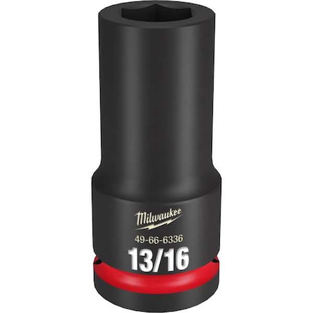 Milwaukee Tool 13/16 in. SHOCKWAVE Impact Duty 3/4 in. Drive Deep Well 6 Point Impact Socket 49-66-6336