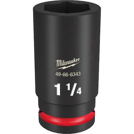 Milwaukee Tool 1-1/4 in. SHOCKWAVE Impact Duty 3/4 in. Drive Deep Well 6 Point Impact Socket 49-66-6343