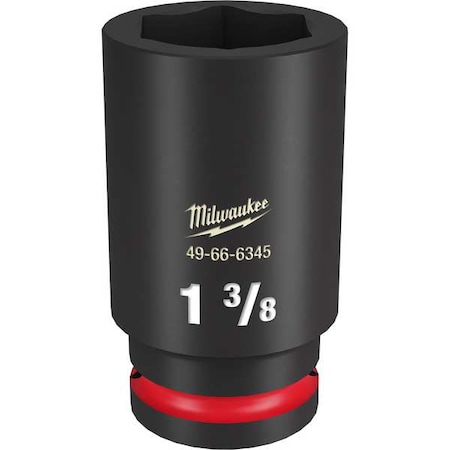 Milwaukee Tool 1-3/8 in. SHOCKWAVE Impact Duty 3/4 in. Drive Deep Well 6 Point Impact Socket 49-66-6345