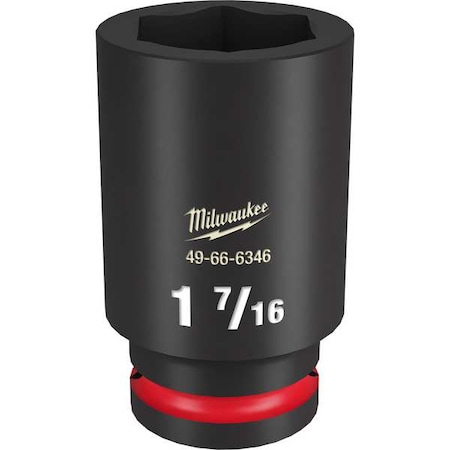 Milwaukee Tool 1-7/16 in. SHOCKWAVE Impact Duty 3/4 in. Drive Deep Well 6 Point Impact Socket 49-66-6346