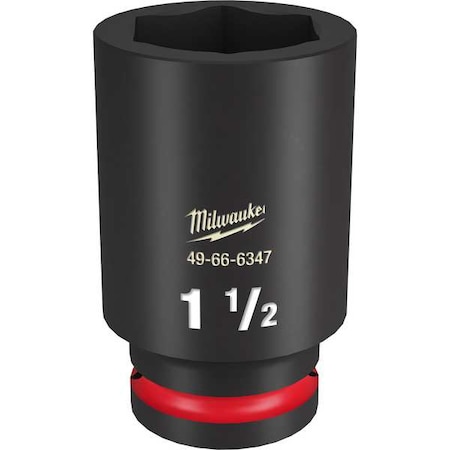 Milwaukee Tool 1-1/2 in. SHOCKWAVE Impact Duty 3/4 in. Drive Deep Well 6 Point Impact Socket 49-66-6347
