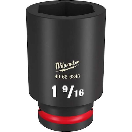 Milwaukee Tool 1-9/16 in. SHOCKWAVE Impact Duty 3/4 in. Drive Deep Well 6 Point Impact Socket 49-66-6348