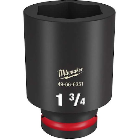 Milwaukee Tool 1-3/4 in. SHOCKWAVE Impact Duty 3/4 in. Drive Deep Well 6 Point Impact Socket 49-66-6351