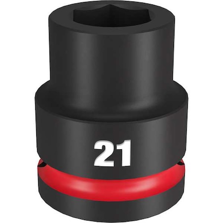 Milwaukee Tool 21mm SHOCKWAVE Impact Duty 3/4 in. Drive Standard 6 Point Impact Socket 49-66-6359