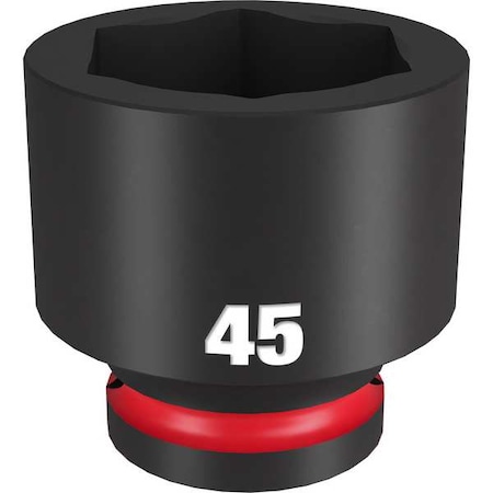 Milwaukee Tool 45mm SHOCKWAVE Impact Duty 3/4 in. Drive Standard 6 Point Impact Socket 49-66-6383