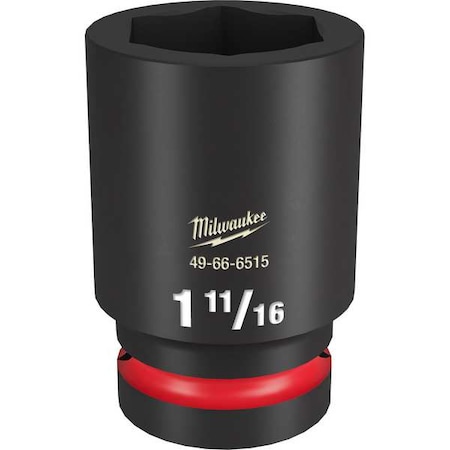 Milwaukee Tool 1-11/16 in. SHOCKWAVE Impact Duty 1 in. Drive Deep Well 6 Point Impact Socket 49-66-6515
