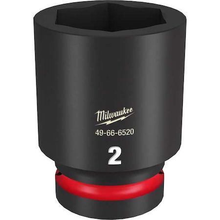 Milwaukee Tool 2 in. SHOCKWAVE Impact Duty 1 in. Drive Deep Well 6 Point Impact Socket 49-66-6520