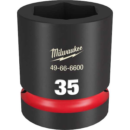 Milwaukee Tool 35mm SHOCKWAVE Impact Duty 1 in. Drive Standard 6 Point Impact Socket 49-66-6600