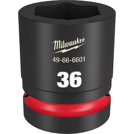 Milwaukee Tool 36mm SHOCKWAVE Impact Duty 1 in. Drive Standard 6 Point Impact Socket 49-66-6601