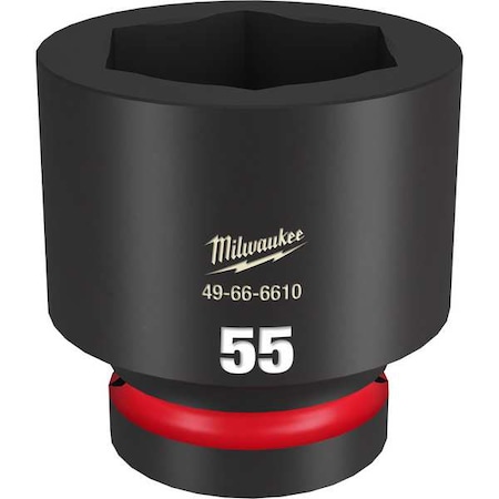 Milwaukee Tool 55mm SHOCKWAVE Impact Duty 1 in. Drive Standard 6 Point Impact Socket 49-66-6610