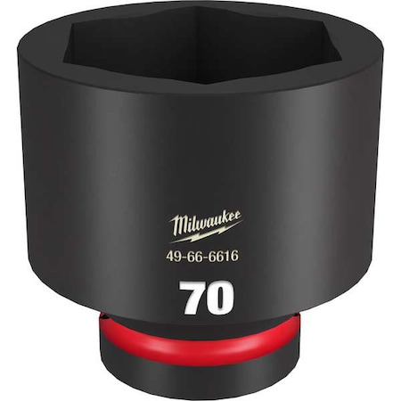 Milwaukee Tool 70mm SHOCKWAVE Impact Duty 1 in. Drive Standard 6 Point Impact Socket 49-66-6616