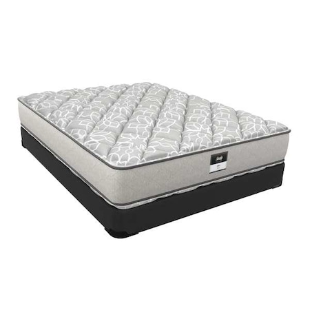 Sealy Essentials Plush Mattress w/Foundation, Twin, Taupe 426836-30