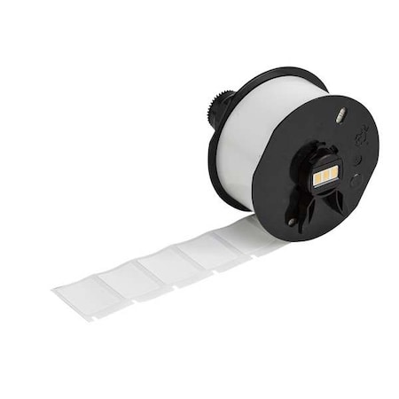Brady Wraparound Label, White, Vinyl, 1 in W A62-15-427