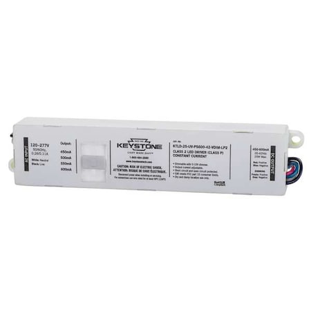 Keystone LED Driver, 0-10V, 11-7/16 in - L, 1PK KTLD-75-UV-PS1700-42-VDIM-LM2
