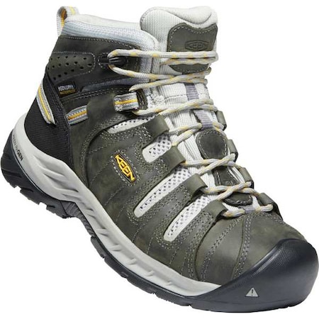 Keen Women's Hiker Shoe, 5 Steel Toe, Gray, 1025242 1025242
