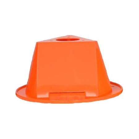 Zoro Select HDPE Pallet Cones, 4 1/5 in H 03-500-828-O