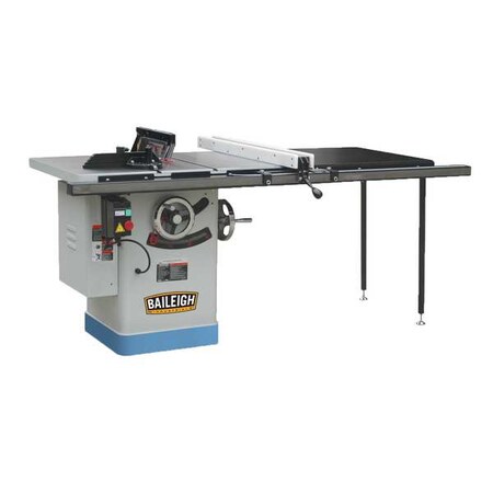 Baileigh Industrial Table Saw, 10 in Dia, 3850 RPM TS-1040P-50-V2