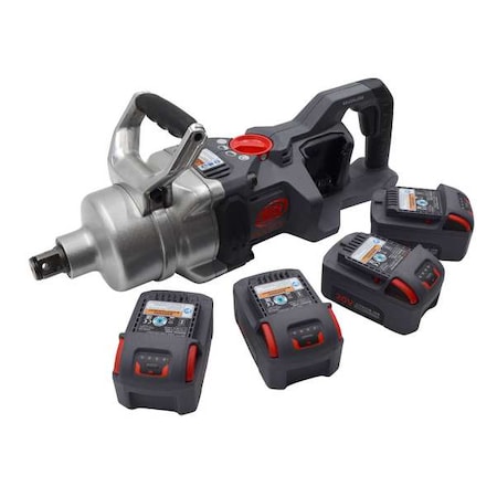 Ingersoll-Rand 20V High-torque 1" Cordless Impact Wrench Kit, 4 Batteries W9491-K4E