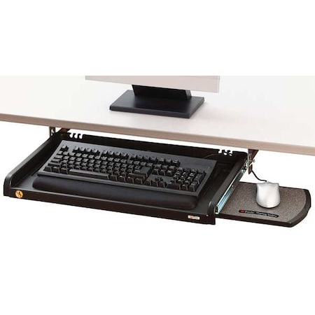3M Keyboard Tray, 25 in W, Black KD45