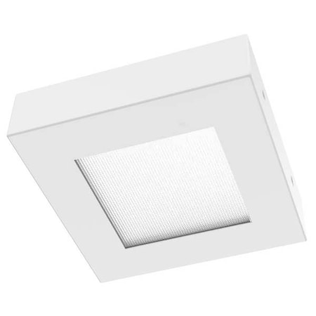 Luminaire Led Square Surface Mount LED Fixture SMQQ11H14CRSPMIN1025W40KMVOLTALS5ESWHT