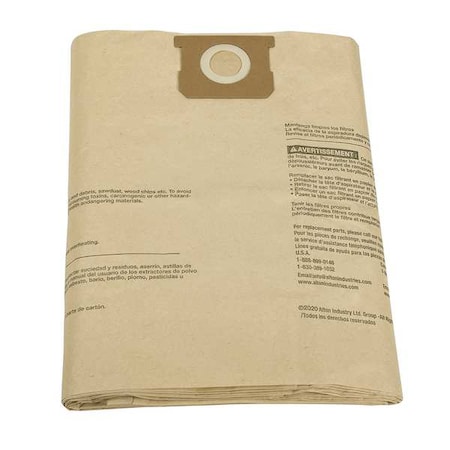Dayton Vacuum Bags, 5 PK 61HW07