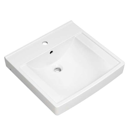 American Standard Bathroom Sink, 21"x20.25"x7.375", White 9134001EC.020