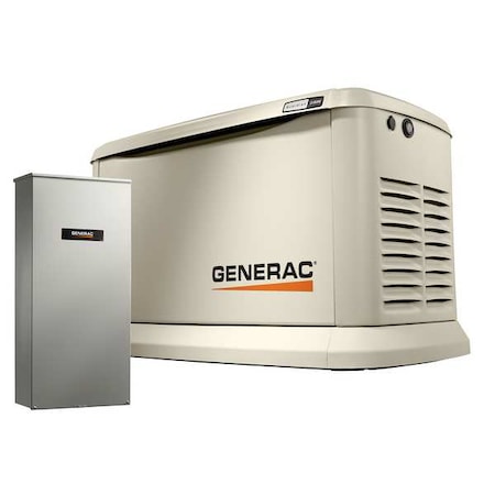 GENERAC 24kW LP/21kW NG Standby Generator, Single phase