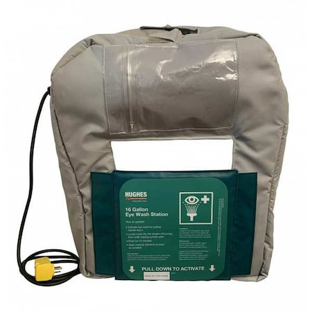 Hughes Safety Showers Heated Jacket for Gravity-Fed 16GFEW Eyewash Station, 120V AC 16GFEW-BLKT-HT