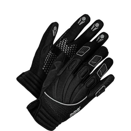 Bdg X-Site Mechanics Gloves, Synthetic Leather Palm, Neoprene Back, XS, Black 20-1-104-XS