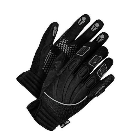 Bdg Classic Leather Gloves, Synthetic Leather Palm, Black Neoprene Back, M, Black 20-9-104-M