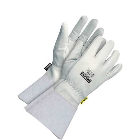 Bdg Cut-Resistant Leather Gloves, Cut Level A4 , Uncoated , M 1 PR 20-9-1605-L
