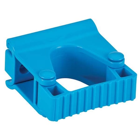 Vikan Tool Wall Bracket, 3 1/4 in L, Blue 10133