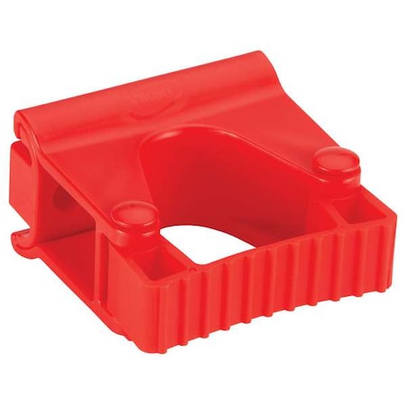 Vikan Tool Wall Bracket, 3 1/4 in L, Red 10134