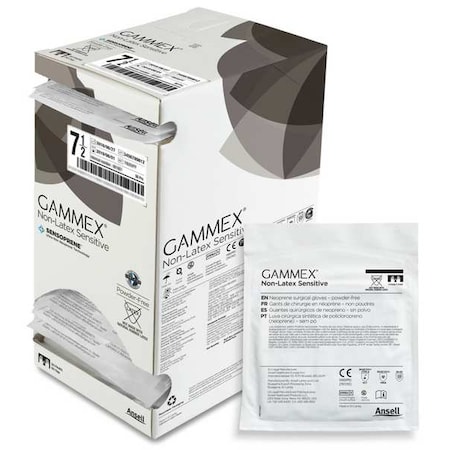 Ansell Gammex(R), Disposable Gloves, Not Applicable Palm, Latex, Powder-Free, XS ( 6 1/2 ), 50 PK, Beige 340007