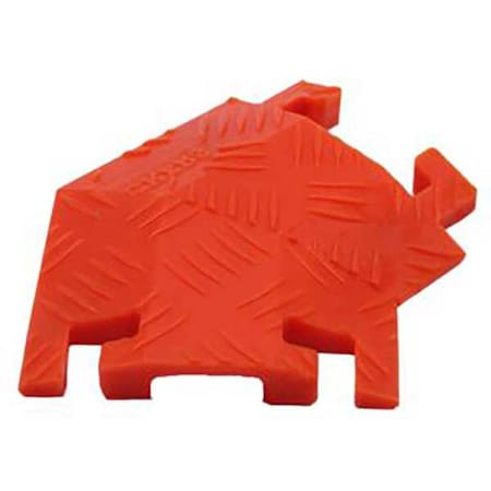 Fastlane Cable Protector 45 Deg Right Turn, 1-1/2 in H, 12 in L, 10-1/4 in W, 1 Channel, Polyurethane FL45RT1X4-O