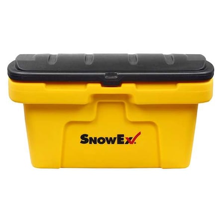 Snowex 74045 Plastic Lid Container, Yellow 74045