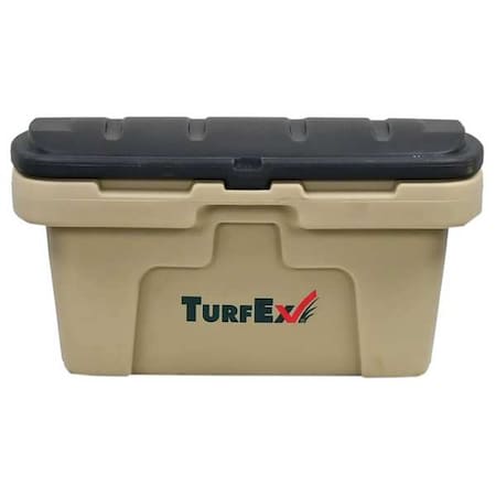 Turfex Storage Container, Polyethylene, Brown, 17 2/5 in H, 22.75 in W 74053