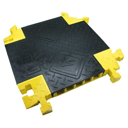 Checkers Cable Protector, 2 in H, 1-7/16 ft L, 18 in W, 5 Channel ...