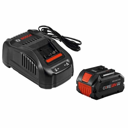 Bosch Battery and Charger Kit, 8 Ah, Li-Ion GXS18V-12N14