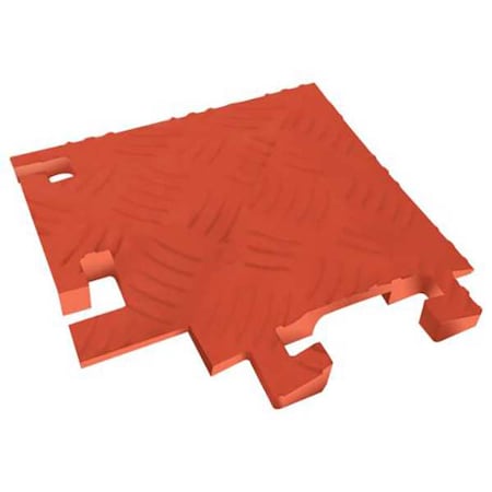 Fastlane Cable Protector 90 Deg Left Turn, 1-1/2 in H, 12 in L, 12 in W, 1 Channel, Polyurethane, Orange FL90LT1X4-O