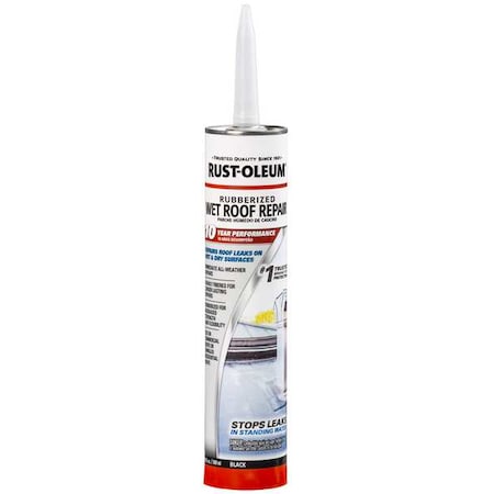 Rust-Oleum Wet Roof Repair, Asphalt, Black, 10.1 oz 351249