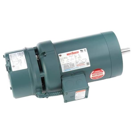Leeson Three-Phase Brake Motor, 1 hp HP, 143TC Frame, 208-230/460V AC Voltage, 1,760 RPM Nameplate RPM 122251.00