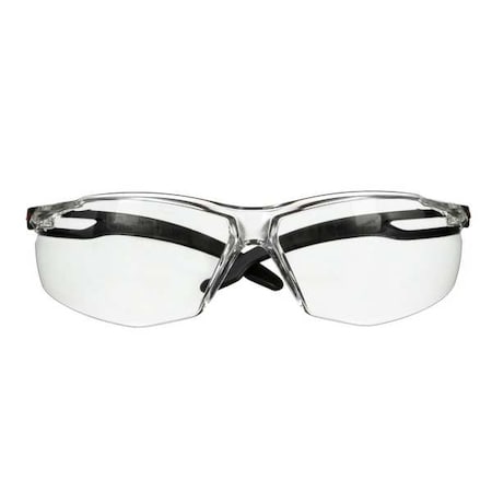 3M SecureFit(TM) 500, Safety Glasses, Scotchgard Anti-Fog & Anti-Scratch, Clear Lens, Clear Frame SF501SGAF-BLK