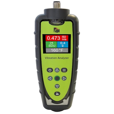Test Products International Vibration Meter, +/-5%Acc, LED 9085